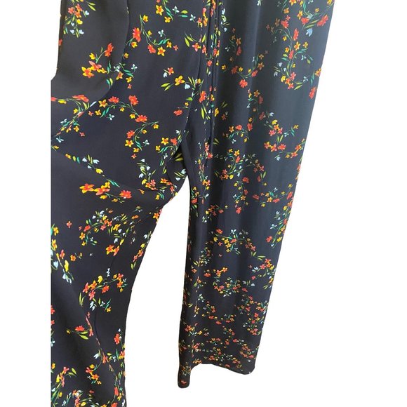 CeCe halter jumper black multicolored floral - Picture 5 of 10